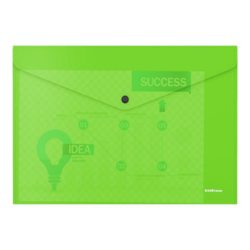 Picture of A4 BUTTON ENVELOPE NEON GREEN